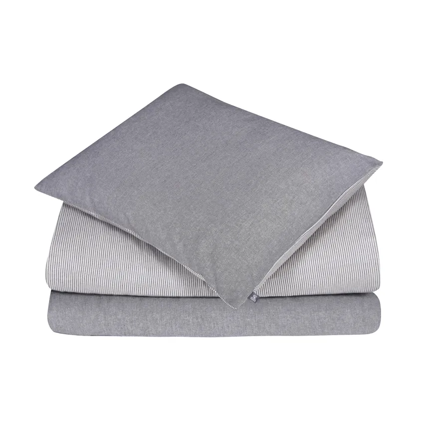 King-size Duvet Cover Sets 3-piece Runmarö, Black/Linen