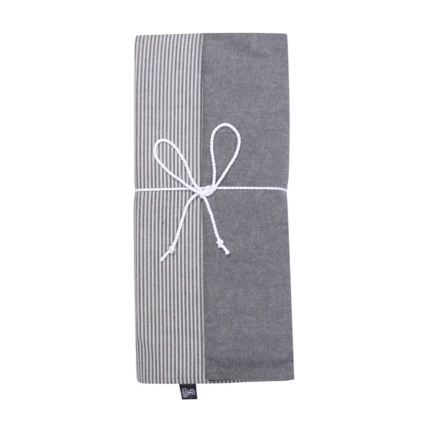 King-size Duvet Cover Sets 3-piece Runmarö, Black/Linen