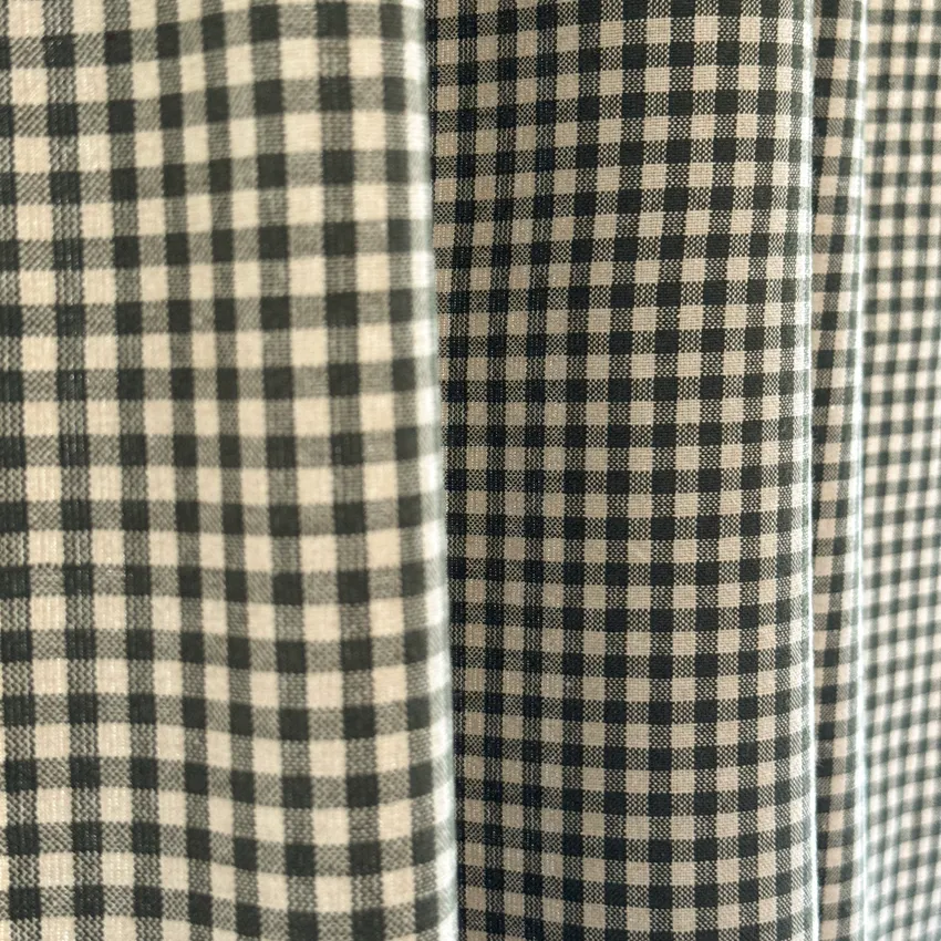 Recycled Curtain Panel 2-pack Madicken, Olive Green/Linen