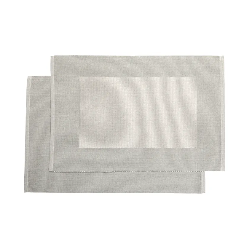 Recycled Placemat 2-pack Poppy, Sage green/Linen