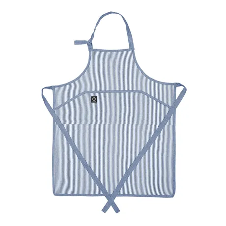Recycled Apron Stina, Blue/White