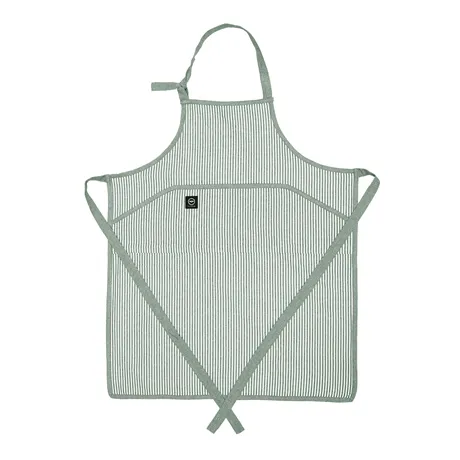 Recycled Apron Stina, Green/White