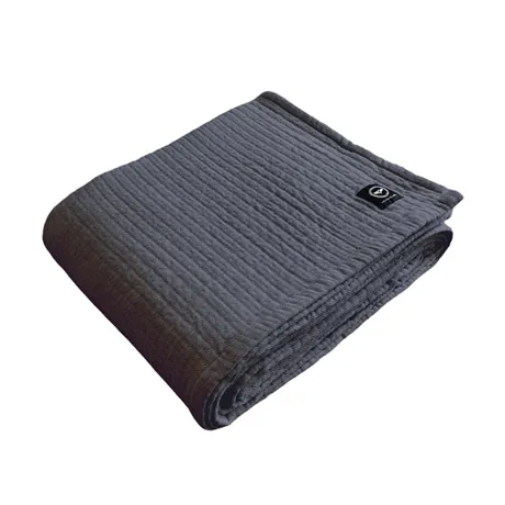 Recycled Bedspread Gunnar, Dark Grey