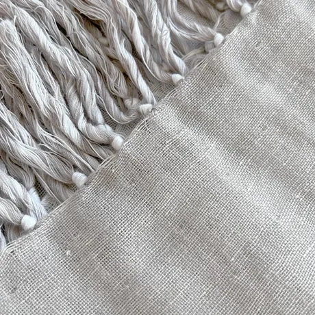 Blanket Emanuel, Linen/White