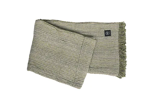 Recycled Blanket Vilhelmina, Green Multi
