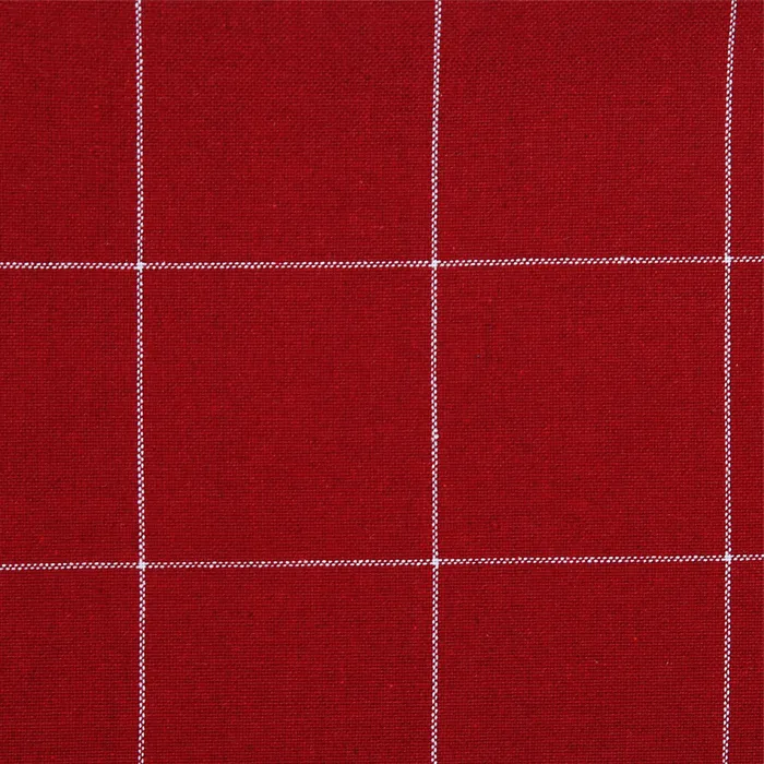 Recycled Curtain Panel 2-pack Astrid, Dark Red/White