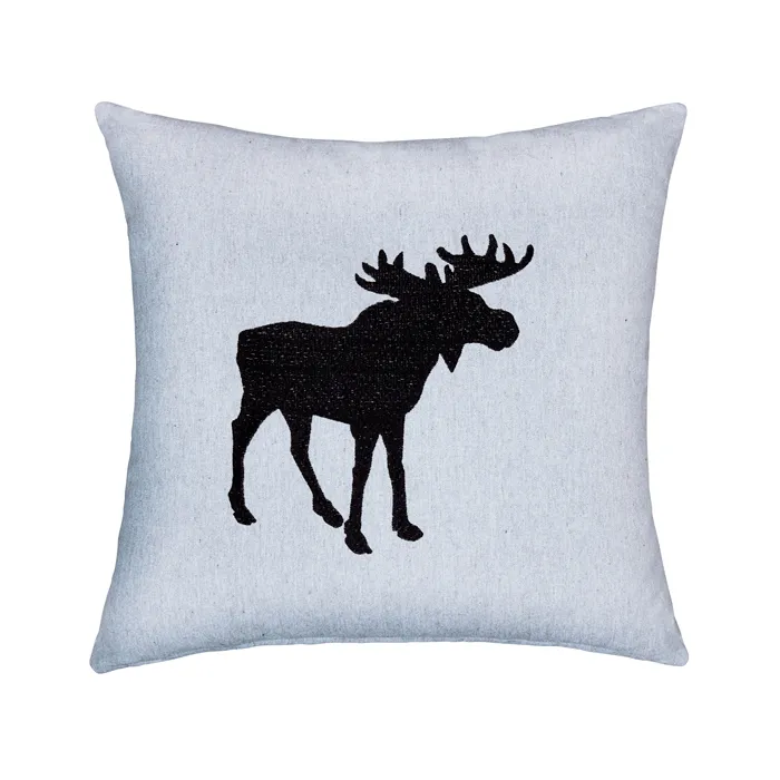 Recycled Cushion Cover Helge, Grey/White