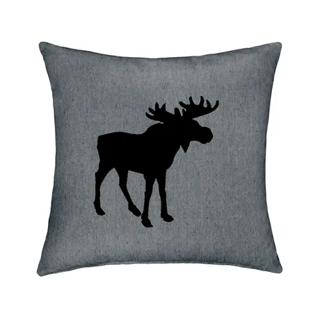 Recycled Cushion Cover Helge, Dark Grey/Grey