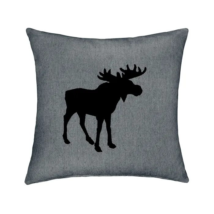 Recycled Cushion Cover Helge, Dark Grey/Grey