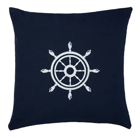 Recycled Cushion Cover Nautic, Navy Blue