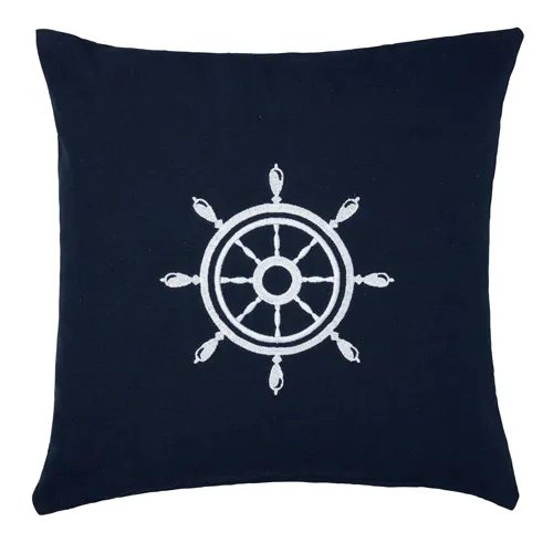 Recycled Cushion Cover Nautic, Navy Blue