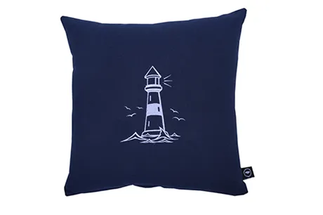 Recycled Cushion Cover Fyr, Navy Blue