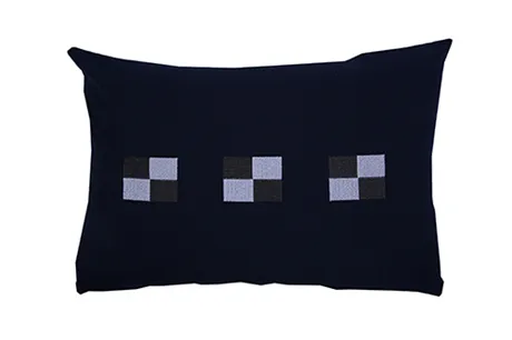 Recycled Cushion Cover Trossö, Navy Blue/Grey
