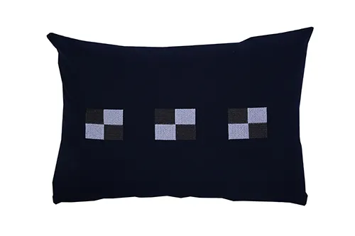 Recycled Cushion Cover Trossö, Navy Blue/Grey
