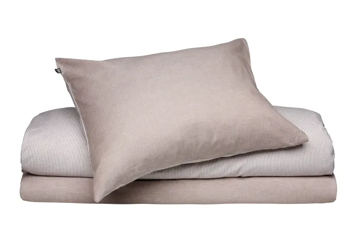 Duvet Cover Set 2-parts Runmarö, Brown/White