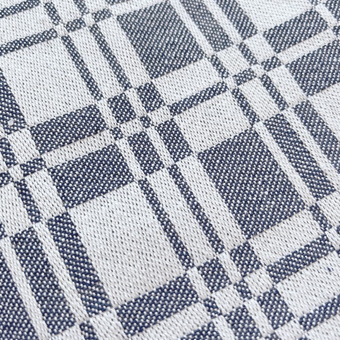 Recycled Napkin 2-pack Lilly, Navy Blue/Beige