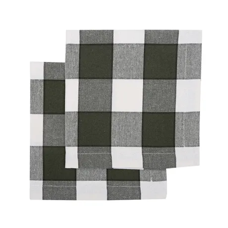 Recycled Napkin 2-pack Ted, Olive Green/Beige