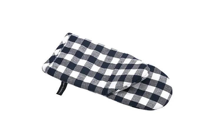 Recycled Oven Mitt Sture, Navy Blue/White
