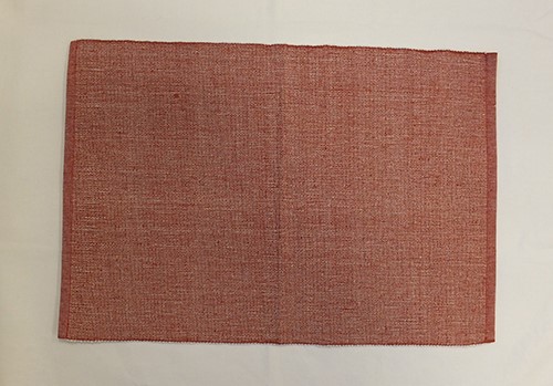 Recycled Placemat 2-pack Elin, Rust/White