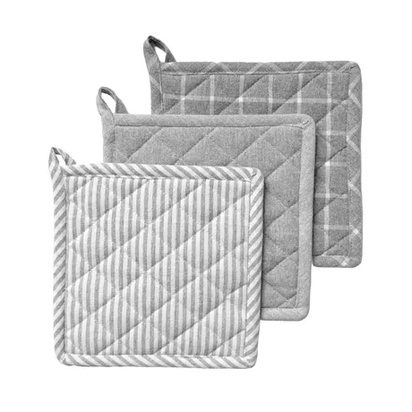 Recycled Pot Holder Recycling, 3-assorted, Light Grey/White