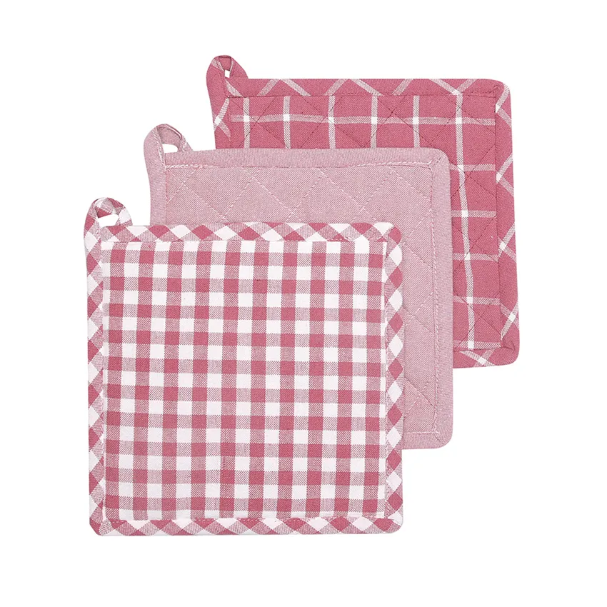 Recycled Pot Holder Recycling, 3-assorted, Pink/white