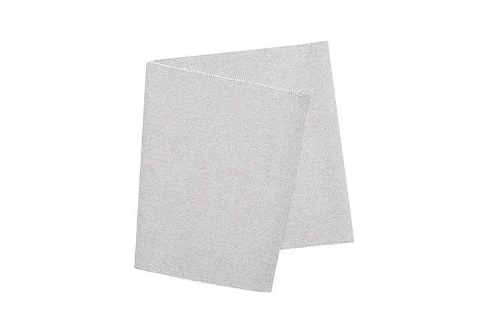 Recycled Table Runner Elin, Grey/White