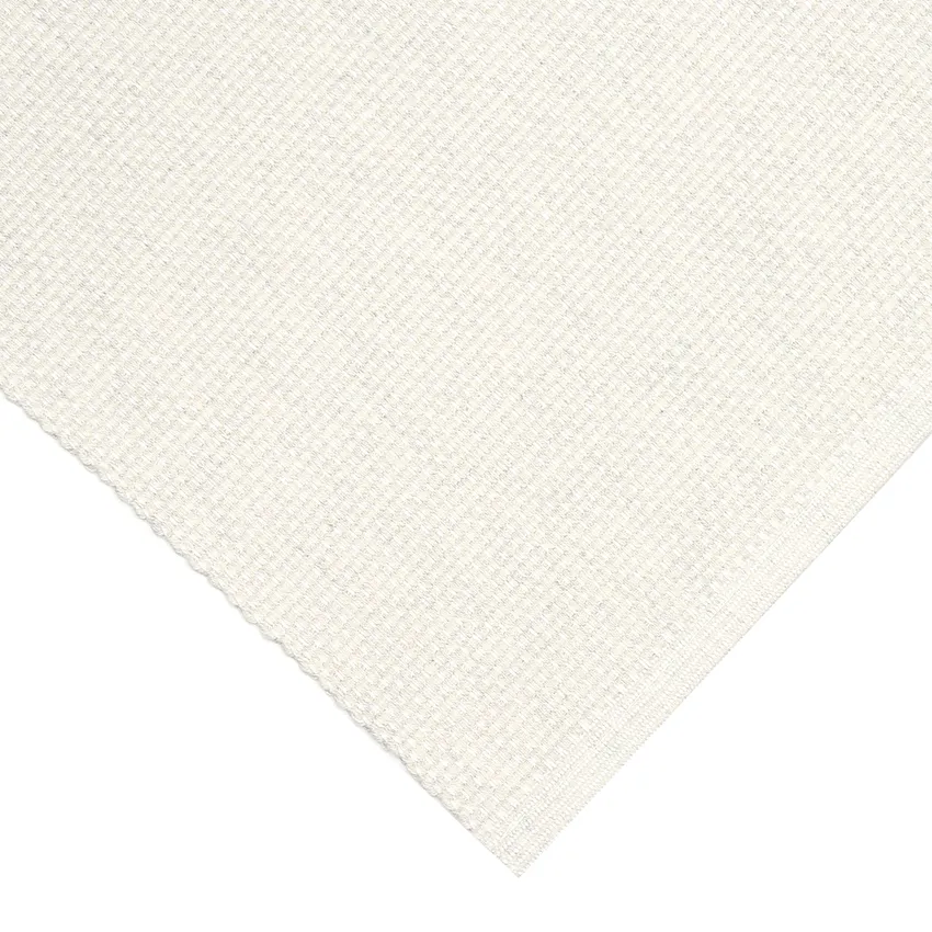 Recycled Table Runner Kalle, Ecru/White