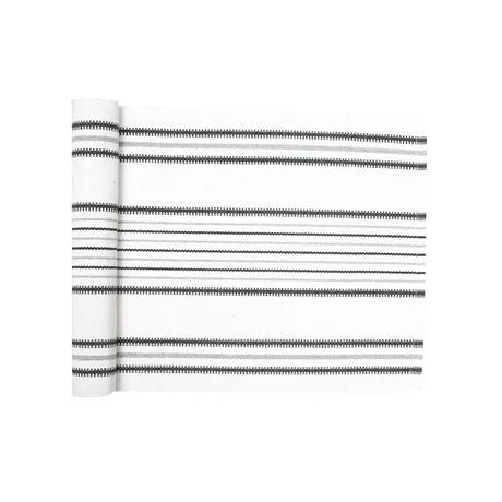 Recycled Table Runner Linda, Grey/White