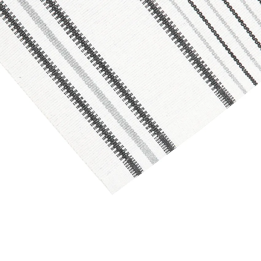 Recycled Table Runner Linda, Grey/White
