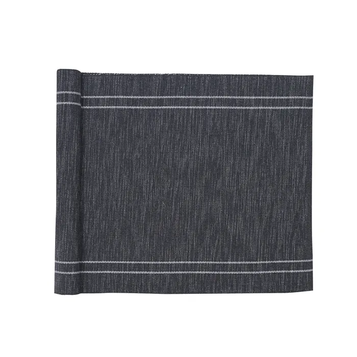 Recycled Table Runner Rune, Dark Grey/grey
