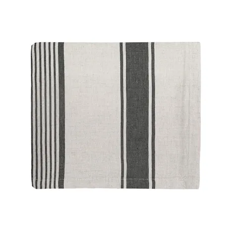 Tablecloth Lukas, Black/Linen