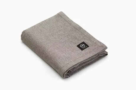 Recycled Wipeable Tablecloth Hedvig, Light Brown/Beige