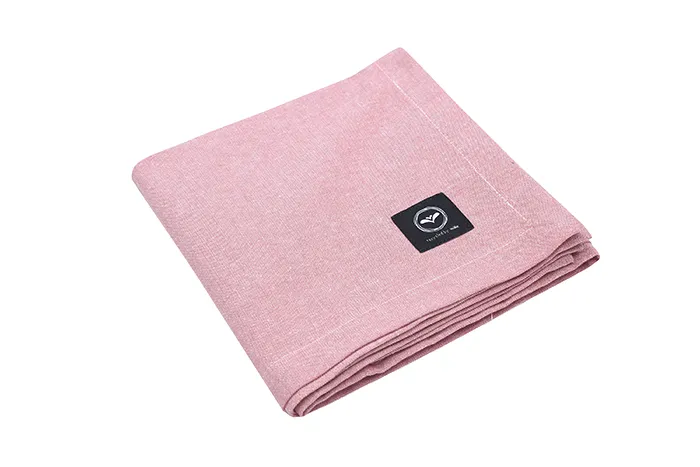 Recycled Wipeable Tablecloth Hedvig, Brick/White