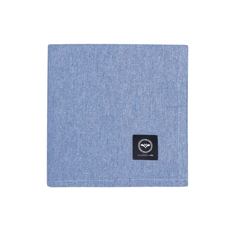 Recycled Wipeable Tablecloth Hedvig, Blue/White