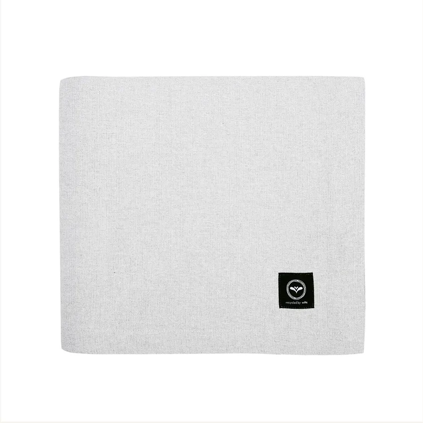 Recycled Tablecloth Elin, Light Grey/White