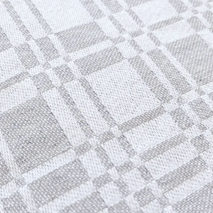 Recycled Tablecloth Lilly, Grey/White