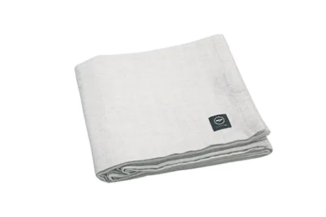 Recycled Tablecloth Meja, Beige/Silver
