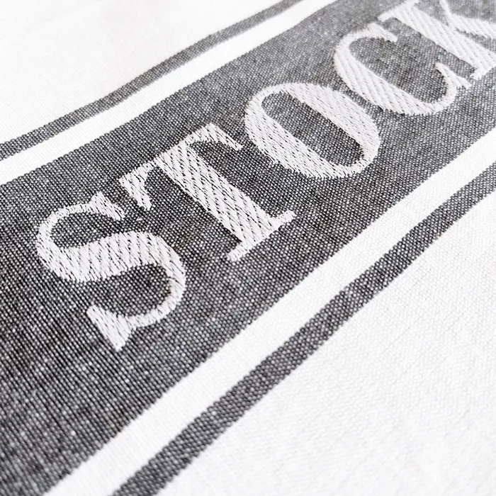Tea Towel Stockholm, Grey/White