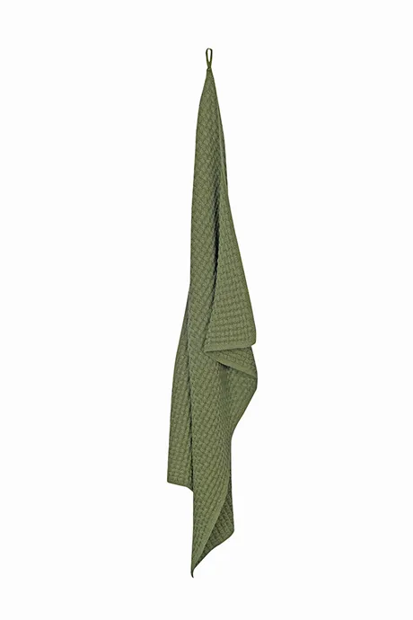 Hand Towel Lidhult, organically dyed, Dark Green