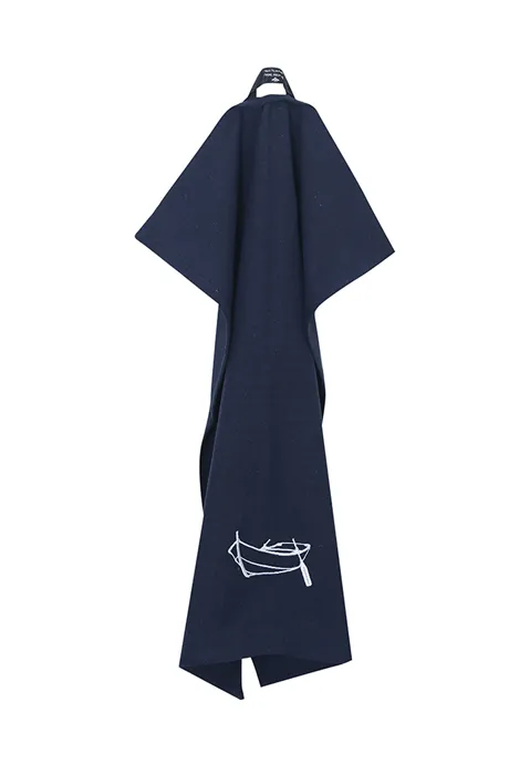 Recycled Tea Towel Roddbåt, Navy Blue