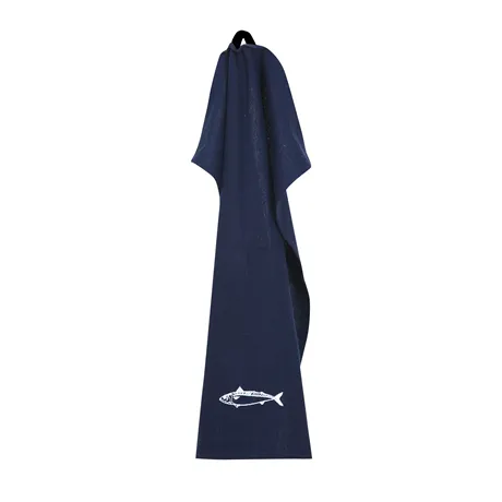 Recycled Tea Towel Makrill, Navy Blue