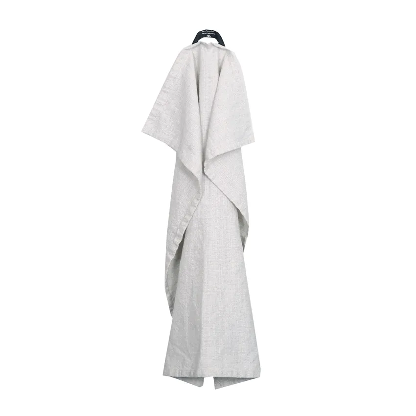 Recycled Tea Towel Meja, Beige/Silver