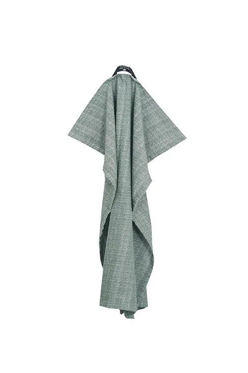 Recycled Tea Towel Meja, Green/White