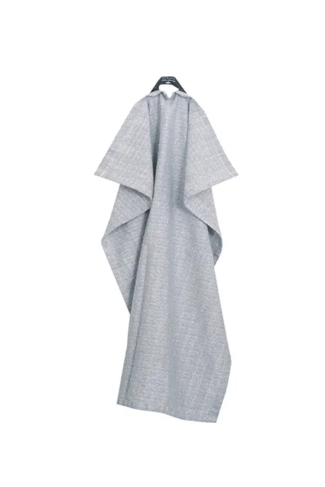 Recycled Tea Towel Meja, Light Grey/White