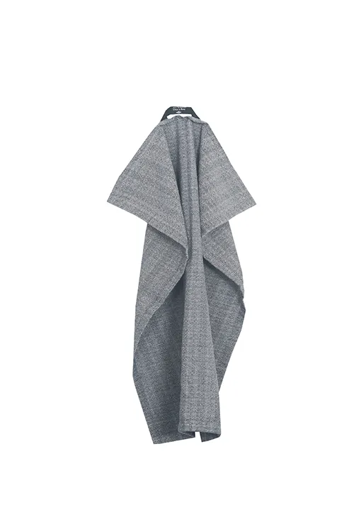 Recycled Tea Towel Meja, Dark Grey/Silver