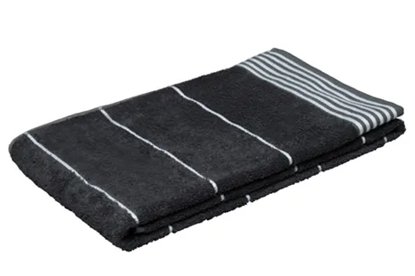 Hand Towel Kungshamn, Bamboo, Dark Grey/White