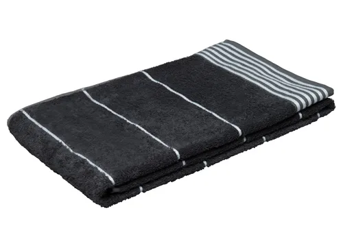 Hand Towel Kungshamn, Bamboo, Dark Grey/White