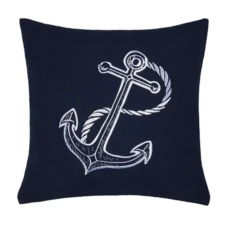 Recycled Cushion Cover Ankaret, Navy Blue