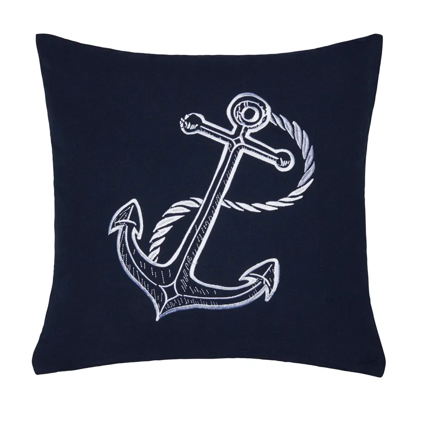 Recycled Cushion Cover Ankaret, Navy Blue