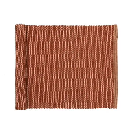 Recycled Table Runner Kalle, Rust/Beige